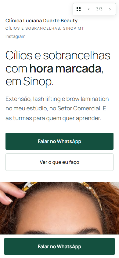 Proposta 3 no celular: título leve e primeira foto da faixa